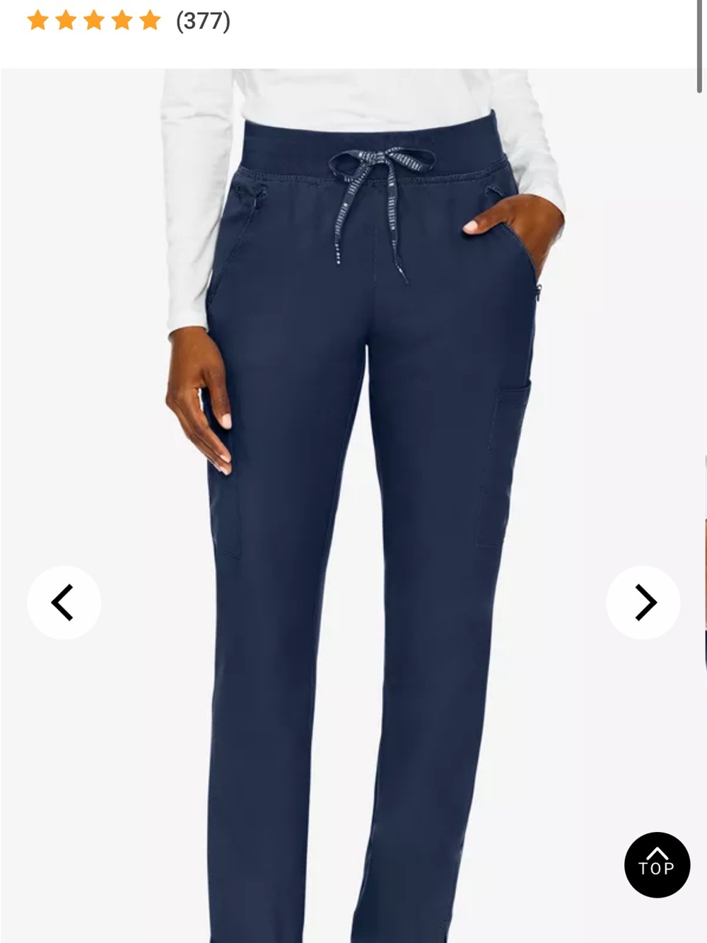 Med Couture Women XS Cargo Pocket Scrub Pants